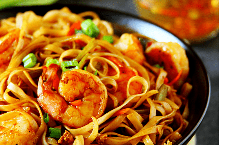 SHRIMP NOODLES.