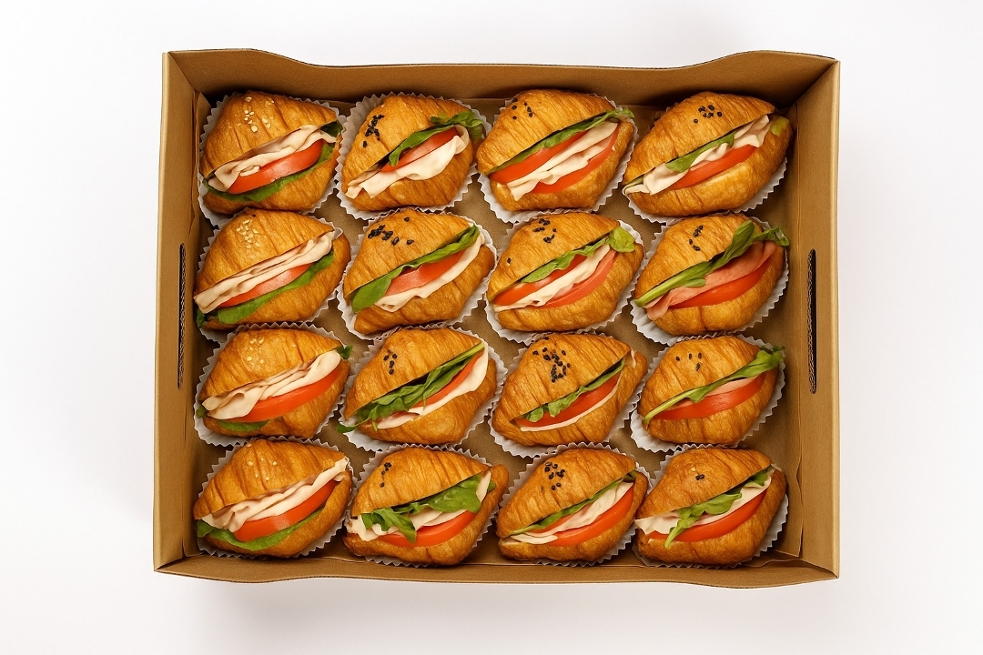 Turkey Baby Croissant Sandwich Platter.