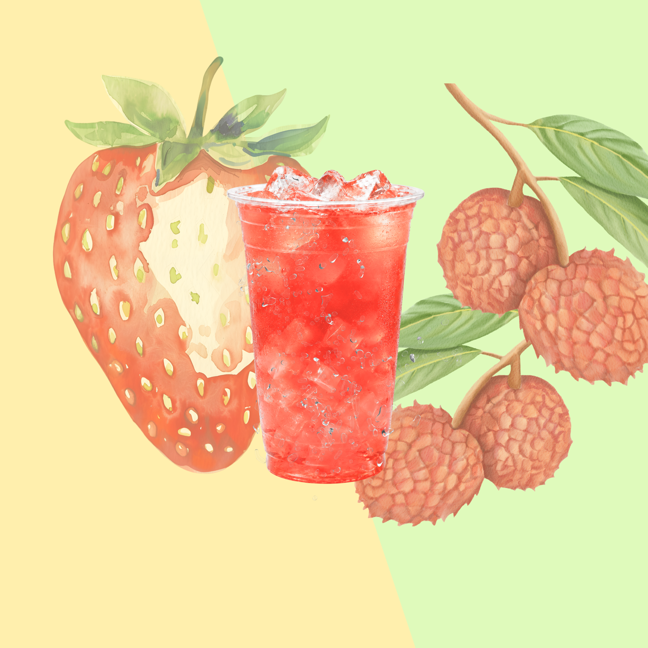 Lychee Meets Strawberry.