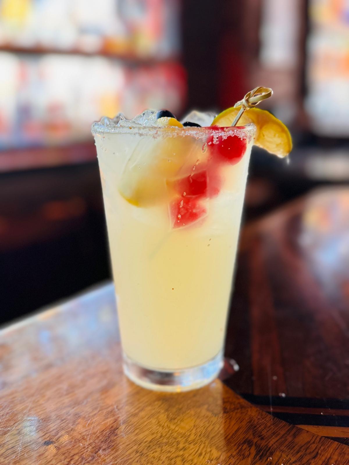 Sunset Peach Tea Lemonade.