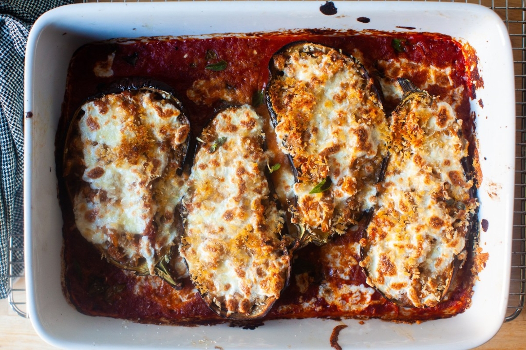 Eggplant Parmigiana.