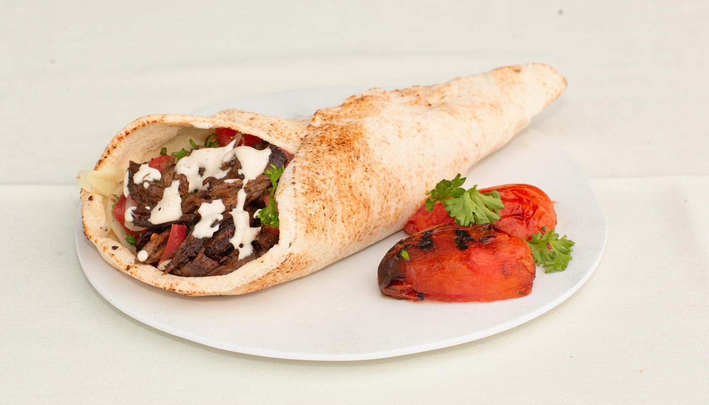 Beef Shawerma Sandwich.