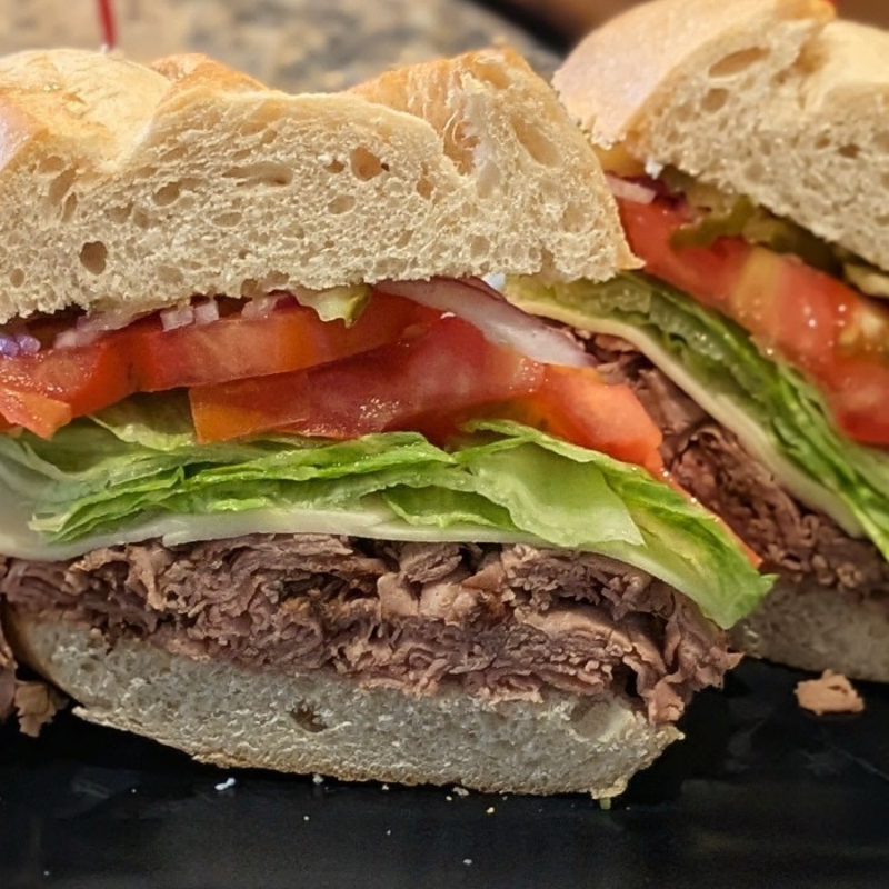 Roast Beef & Cheese Sub.