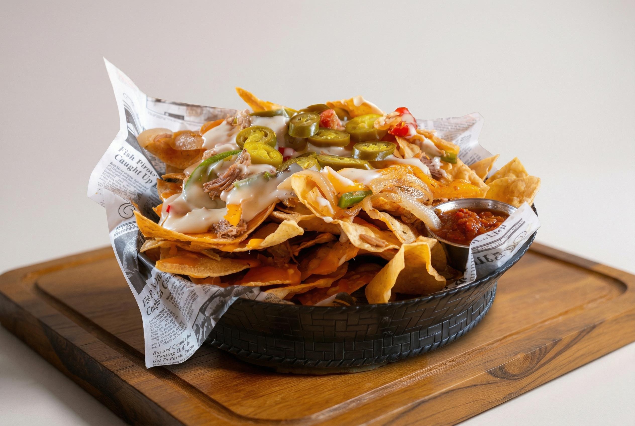 Sandcastle Pork Nachos.
