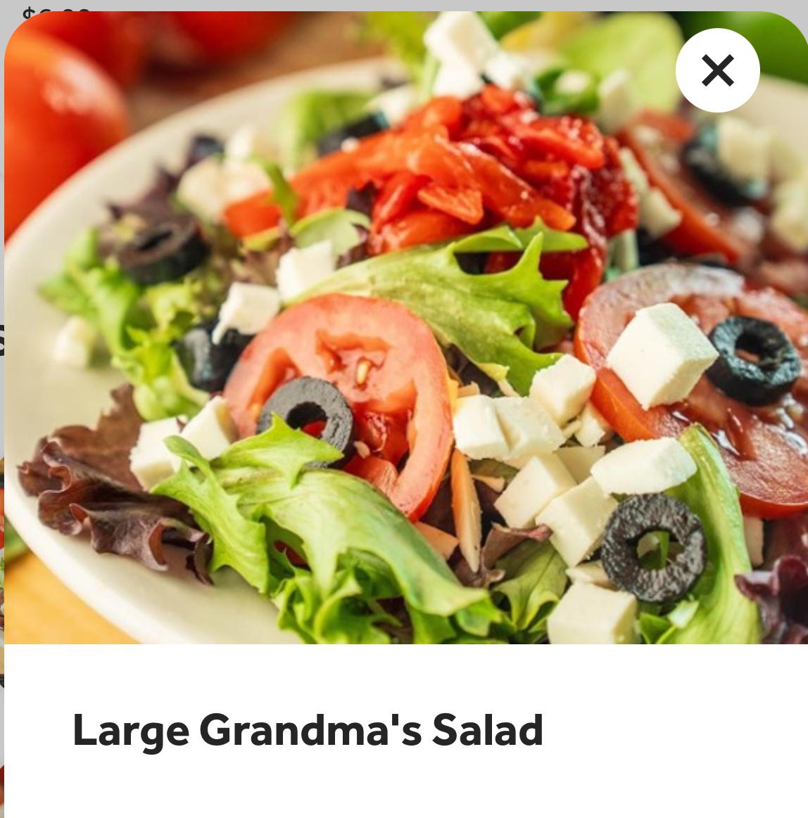 Large Grandma's Salad.