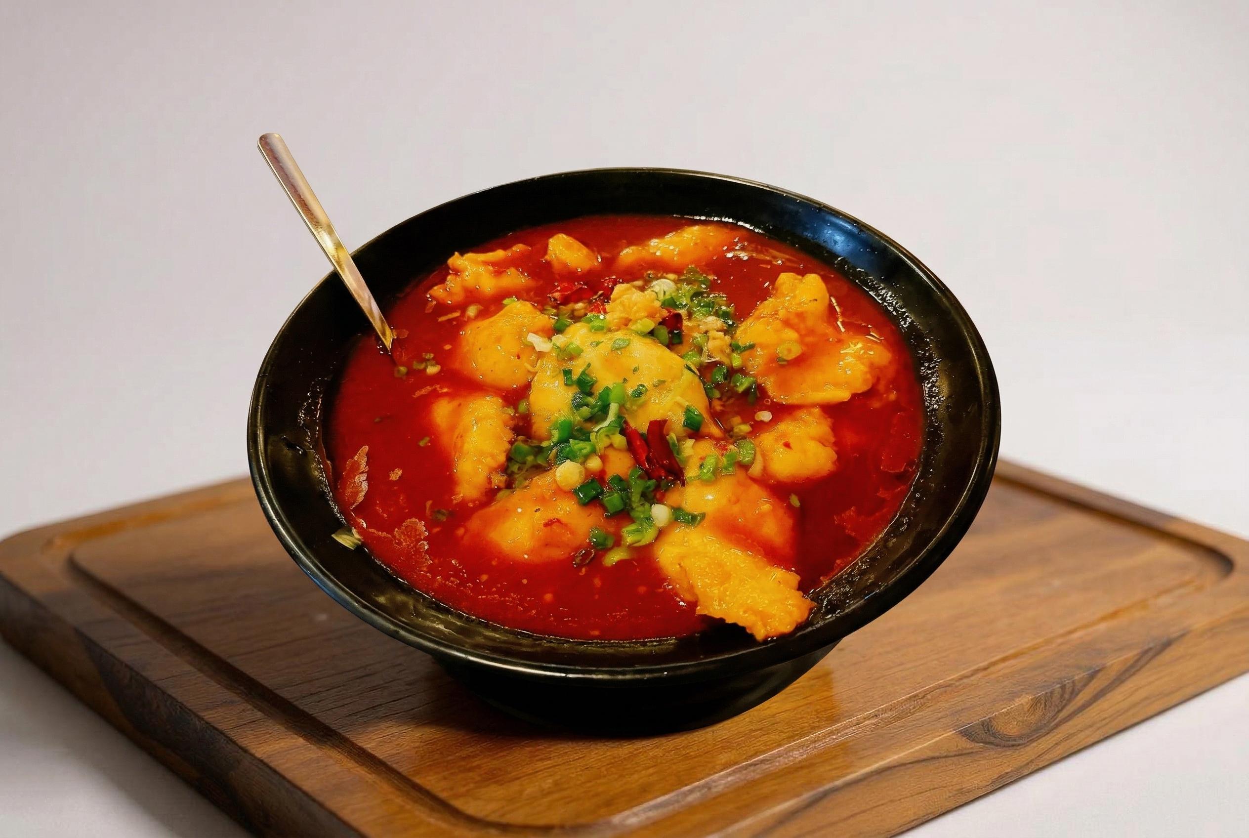 水煮魚片 Fish Filet Married Chilis.
