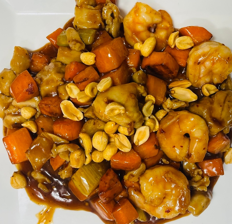 Kung Pao Chicken and Shrimp🌶️ D.