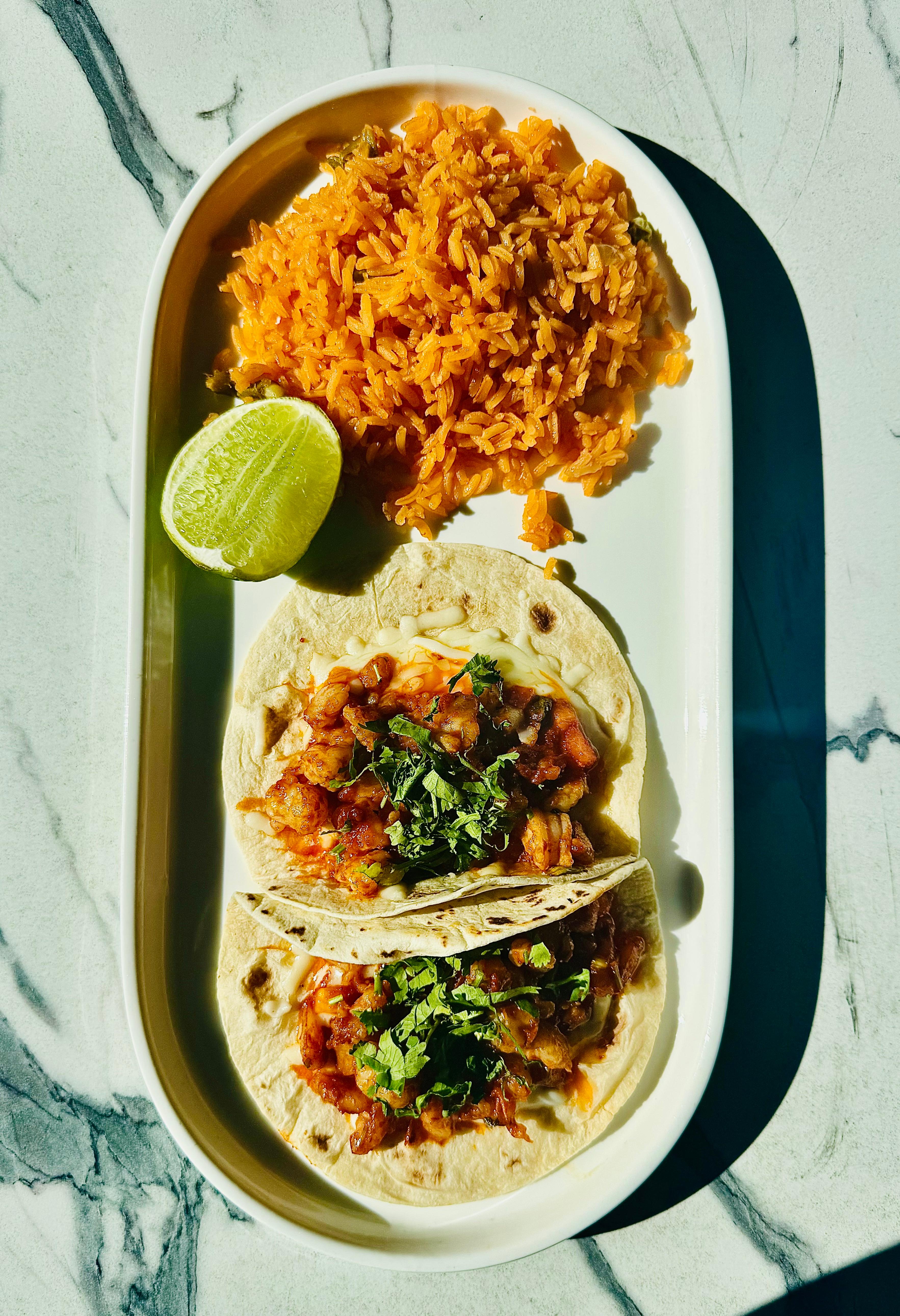 L Chipotle Shrimp Tacos.