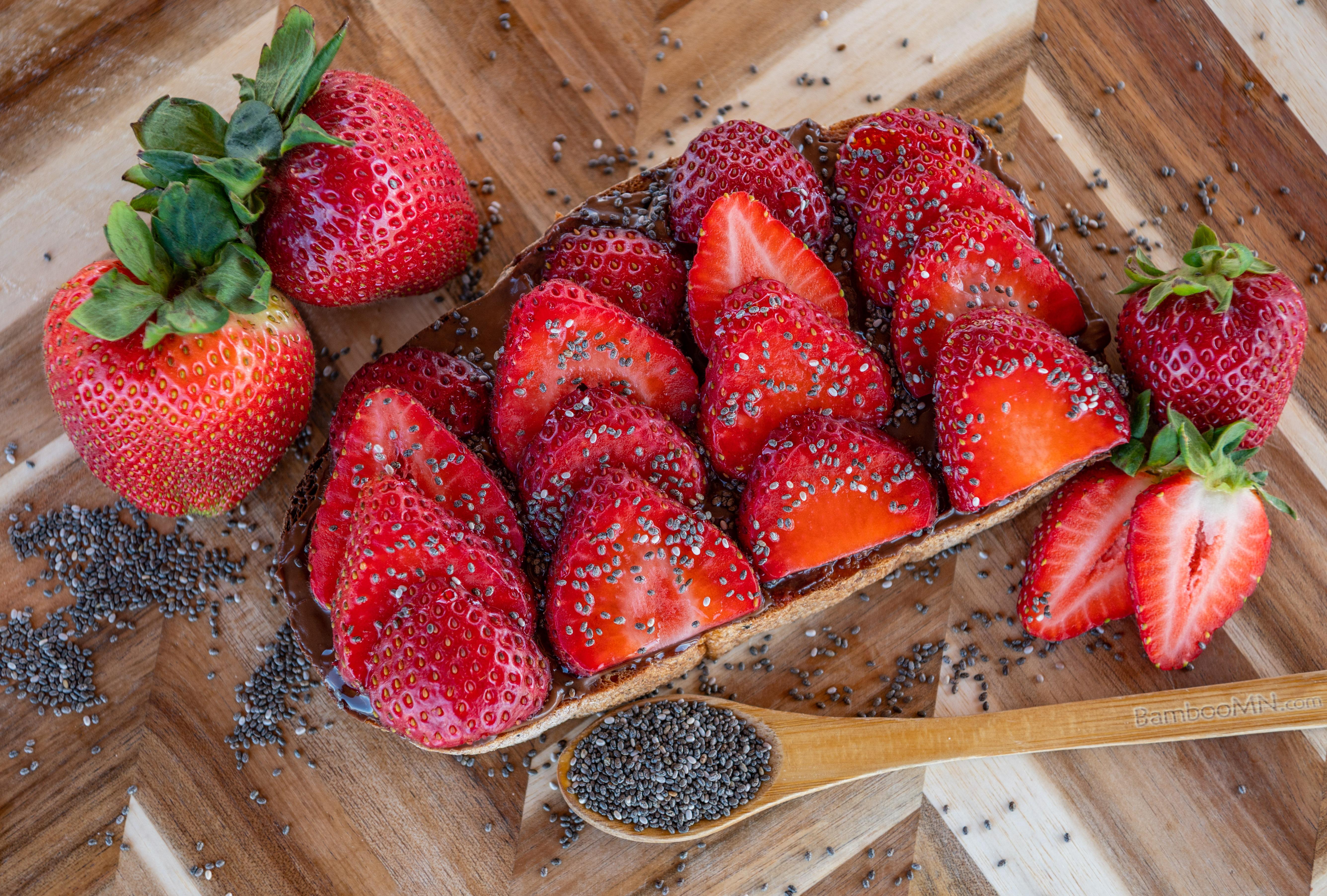 Strawberry Nutella Toast.
