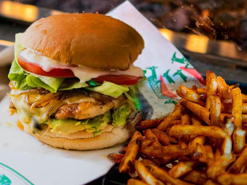 Chicken Avocado Burger.