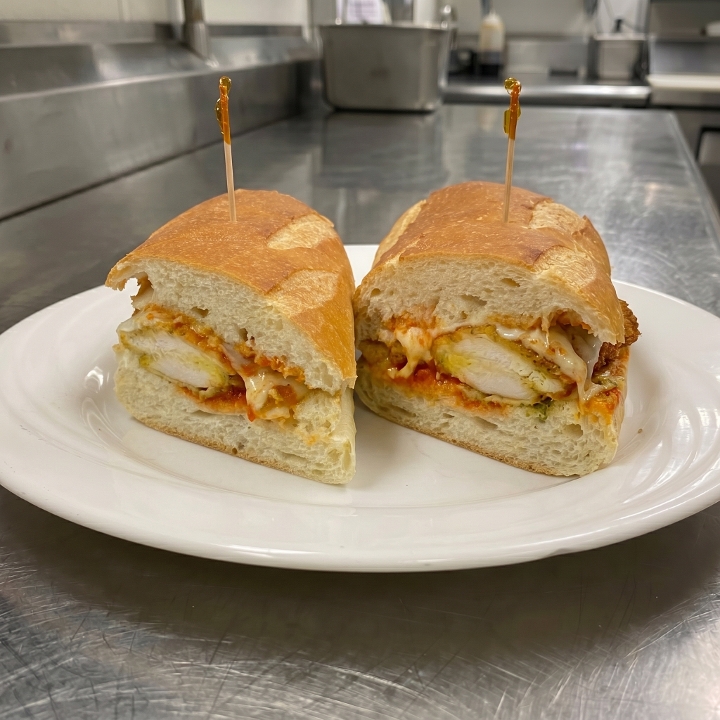 Chicken Parmigiana Sub.