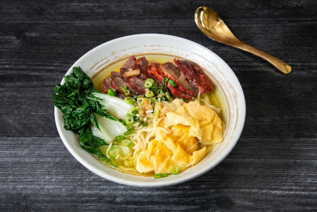 Hong Kong noodle soup.