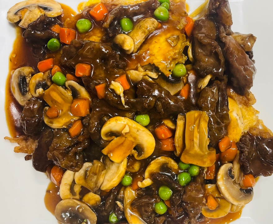 Beef Egg Foo Young.