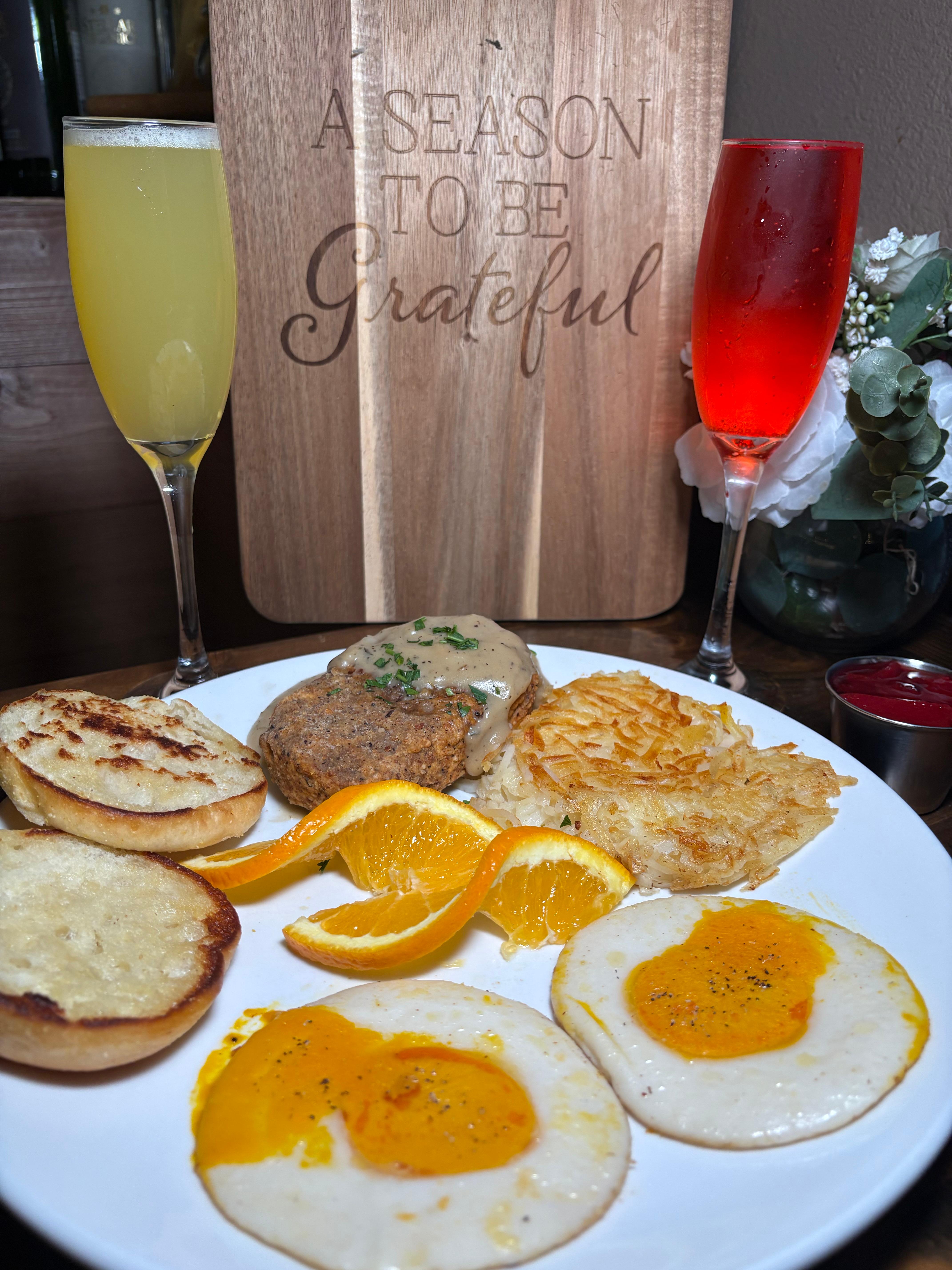 Steak and Eggs Platter.
