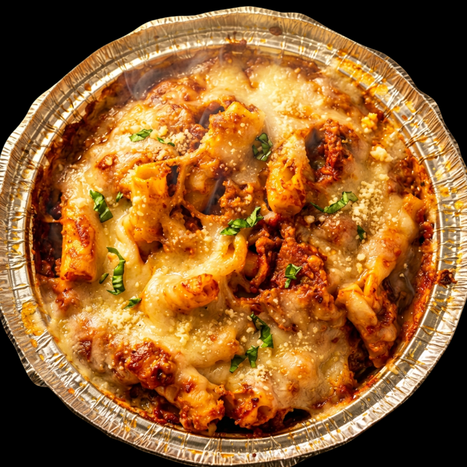 Baked Ziti with Ground Chicken.