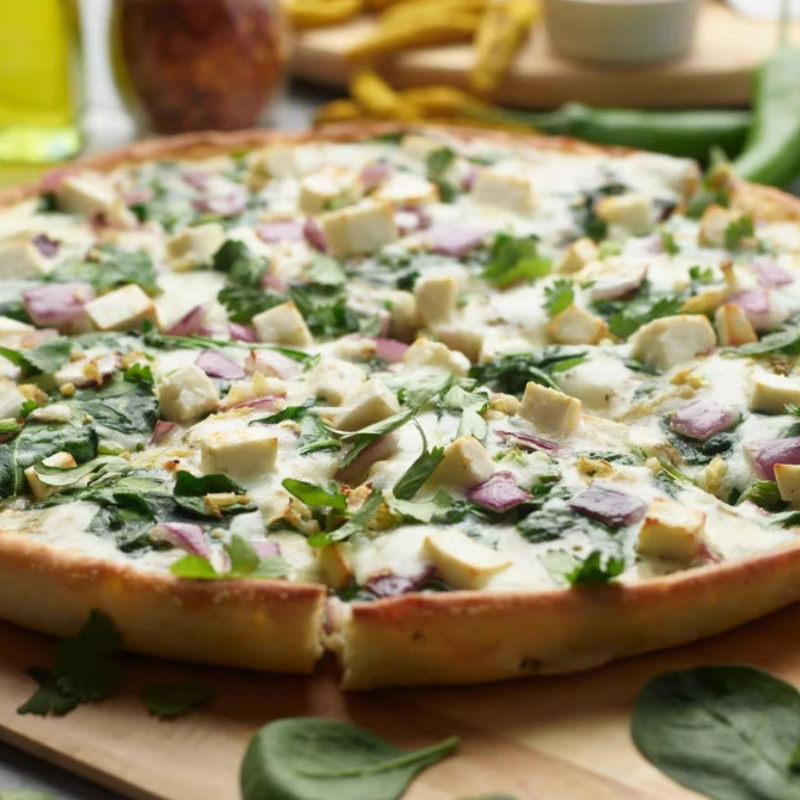 Detroit Palak Paneer Pizzatwist.