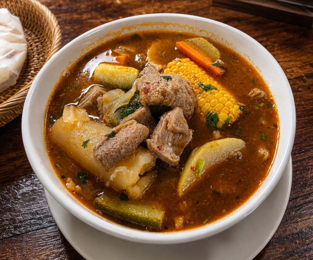 Caldo de Mondongo.
