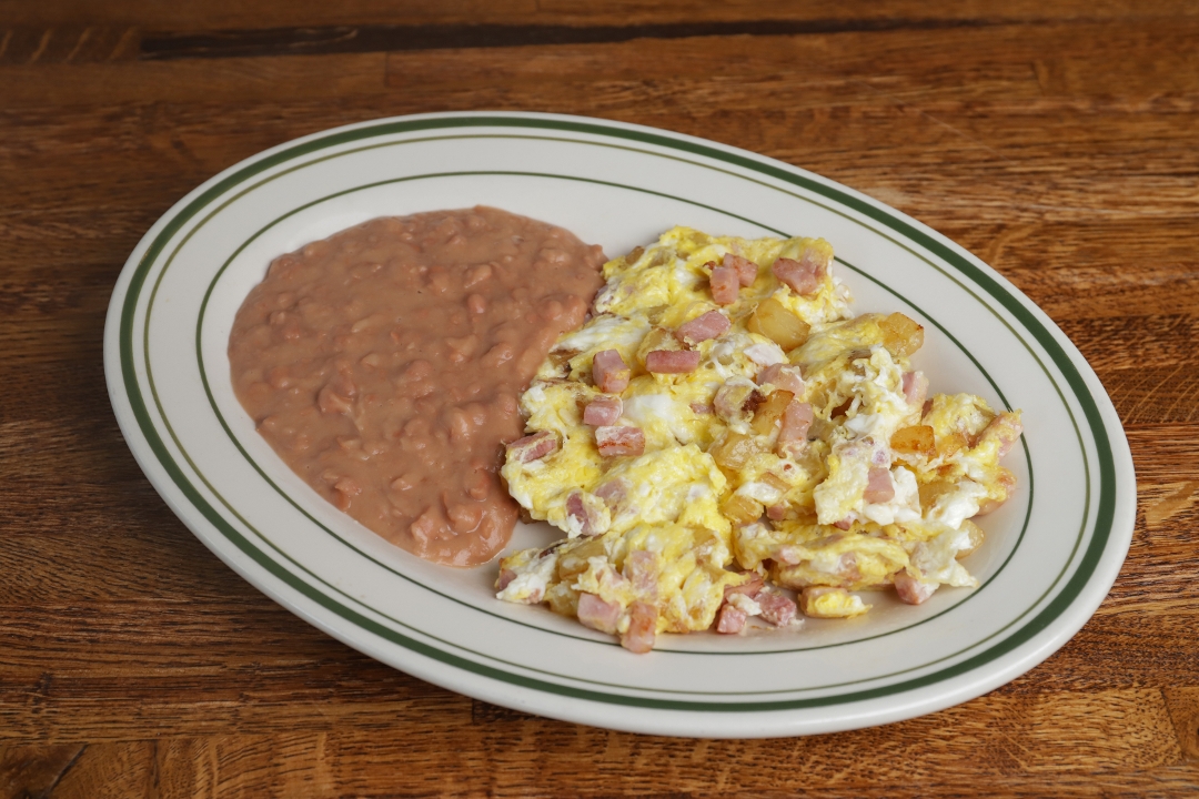 Huevos con Jamon Y Papas.