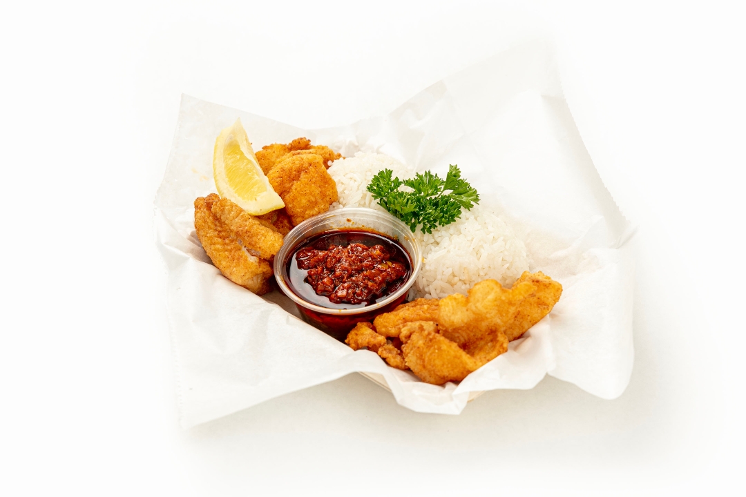 CRISPY MAHALO FISH.