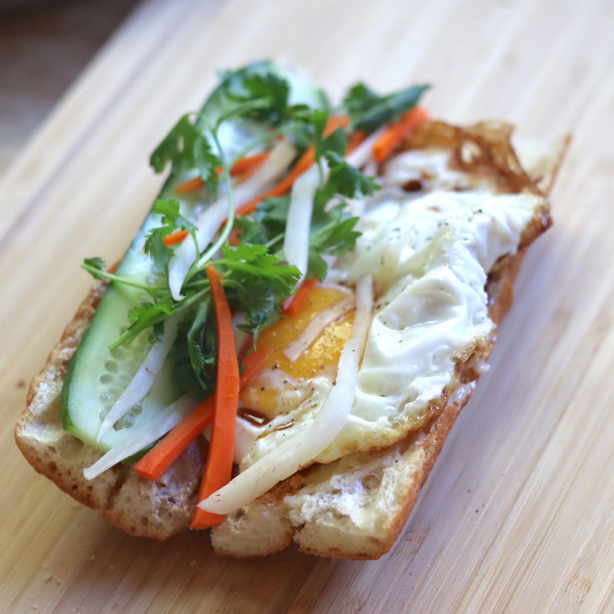 Banh Mi Fried Eggs.