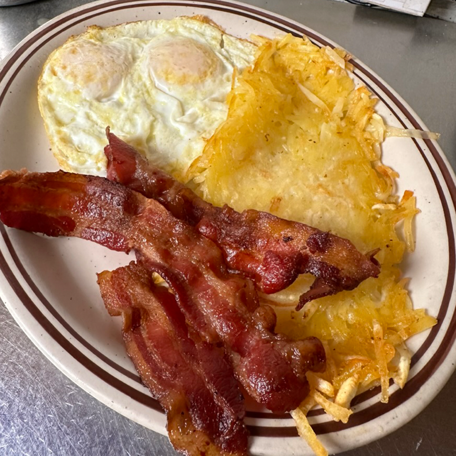 2 Eggs with Bacon