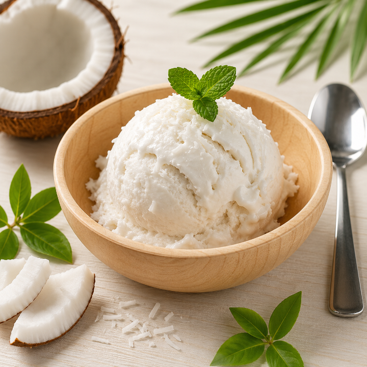 Coconut Ice Cream.