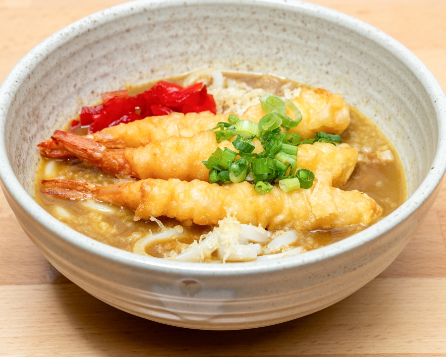 SHRIMP TEMPURA UDON.