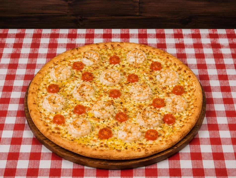 Small Shrimp Scampi Pizza 10 (Greek Style).