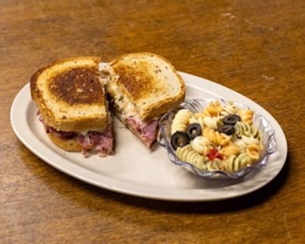 HOT PASTRAMI SANDWICH.