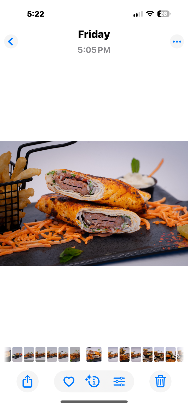 Lamb Kofta Wrap.