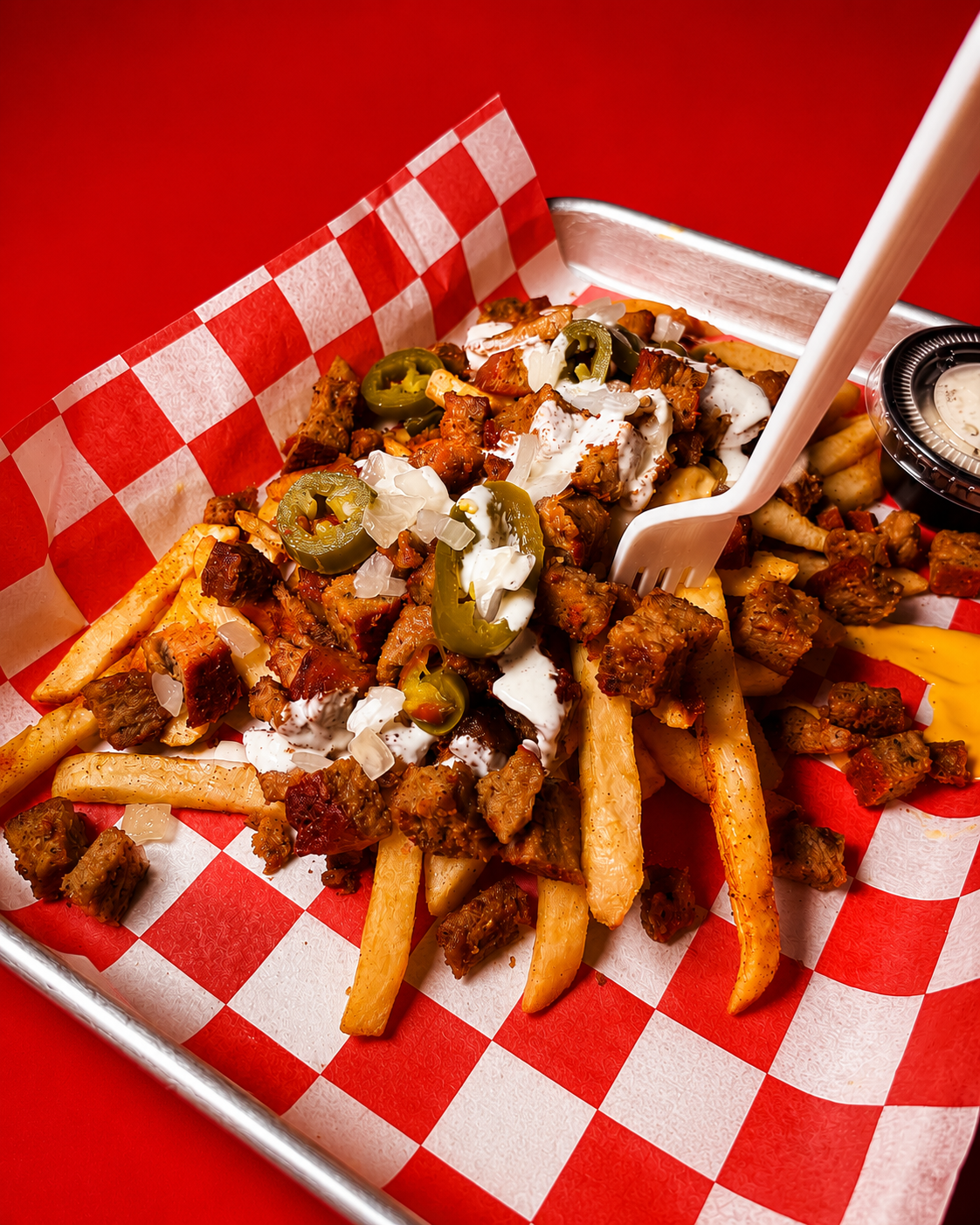 Loaded Fries (F).