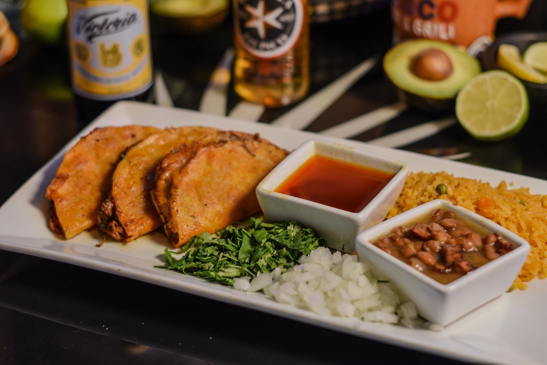 Quesa Birria Tacos Plate.