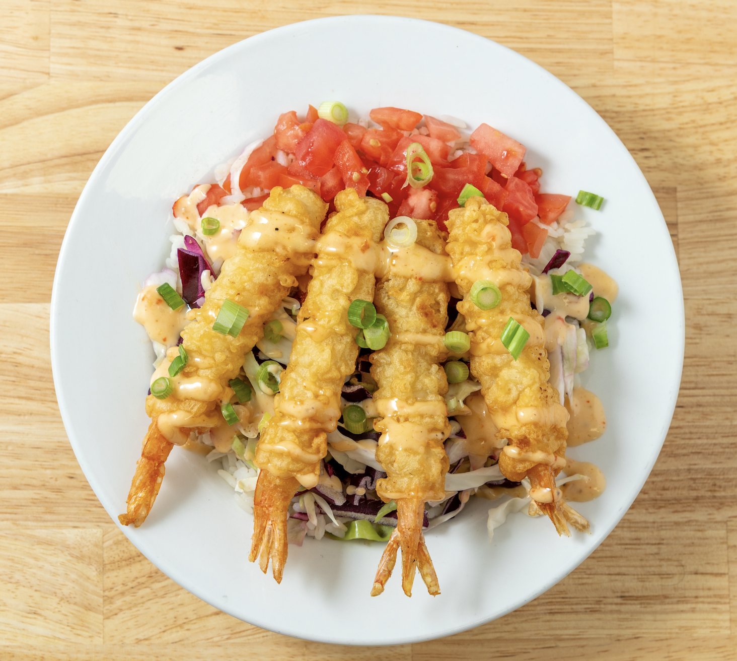 Bang Bang Shrimp Rice Bowl.