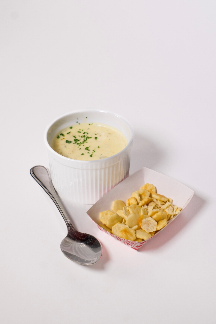 New England Clam Chowder.