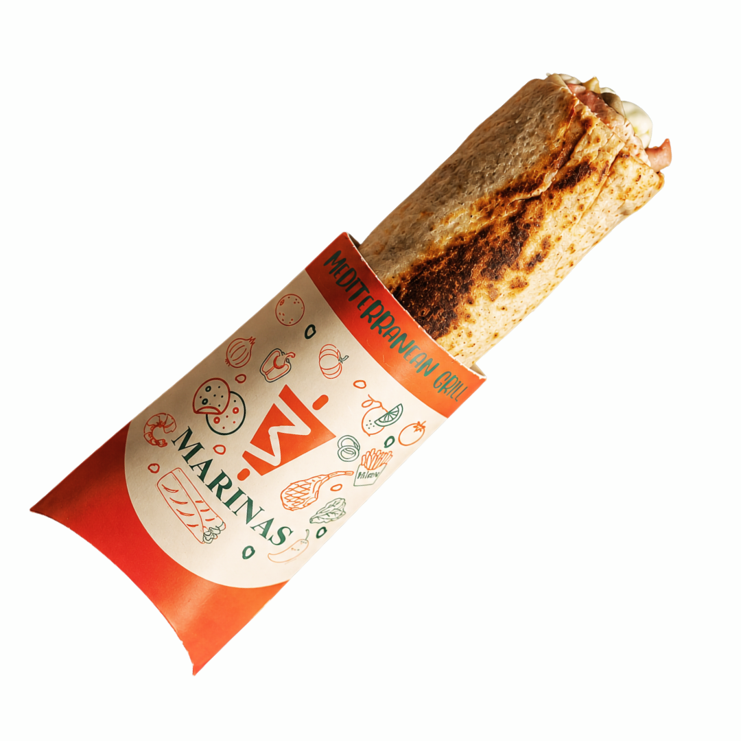 TRADITIONAL CHICKEN WRAP.