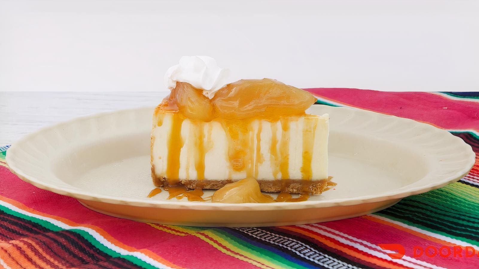 Apples N Caramel Cheesecake Slice.