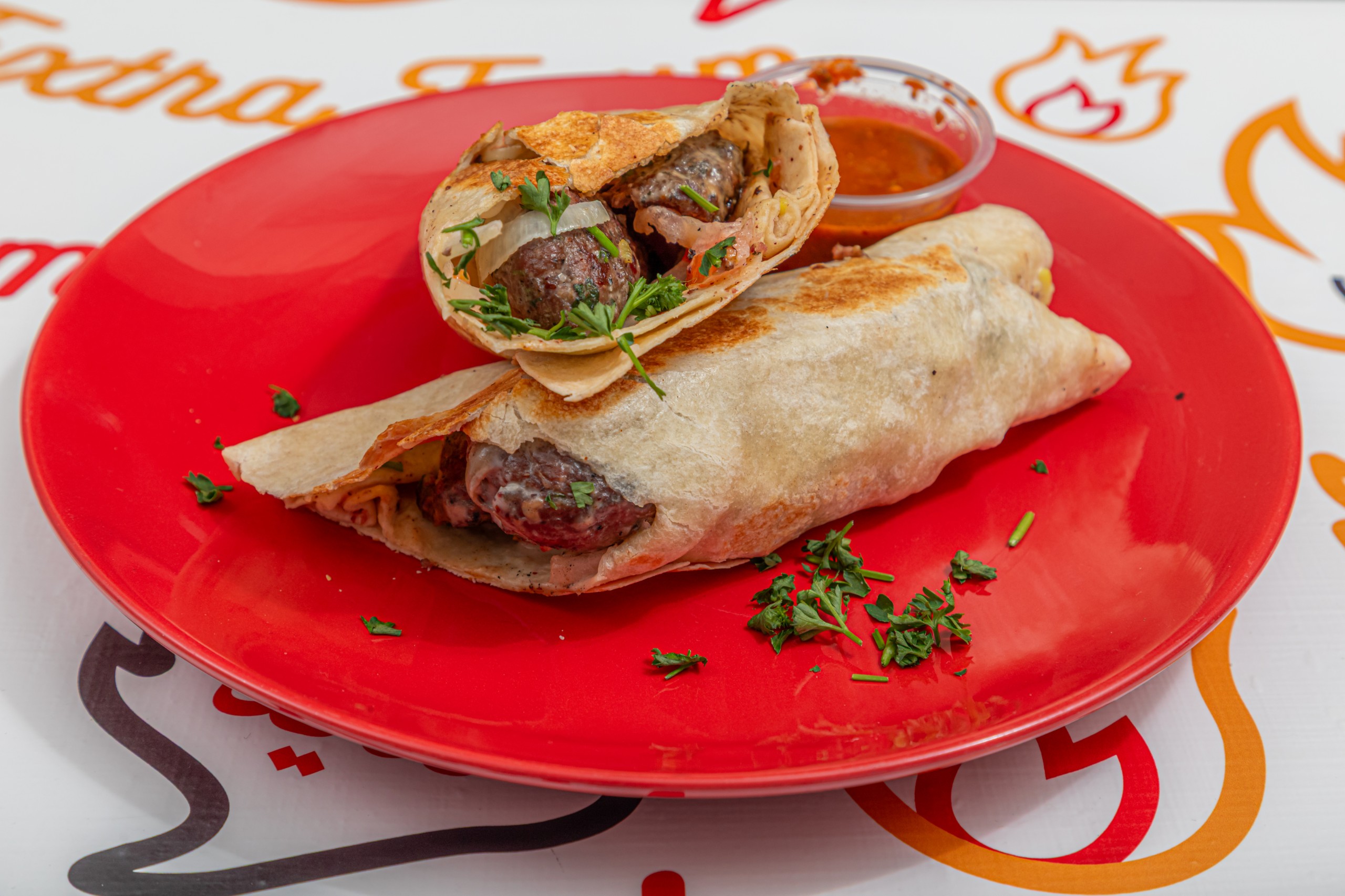 Beef Kafta Wrap.