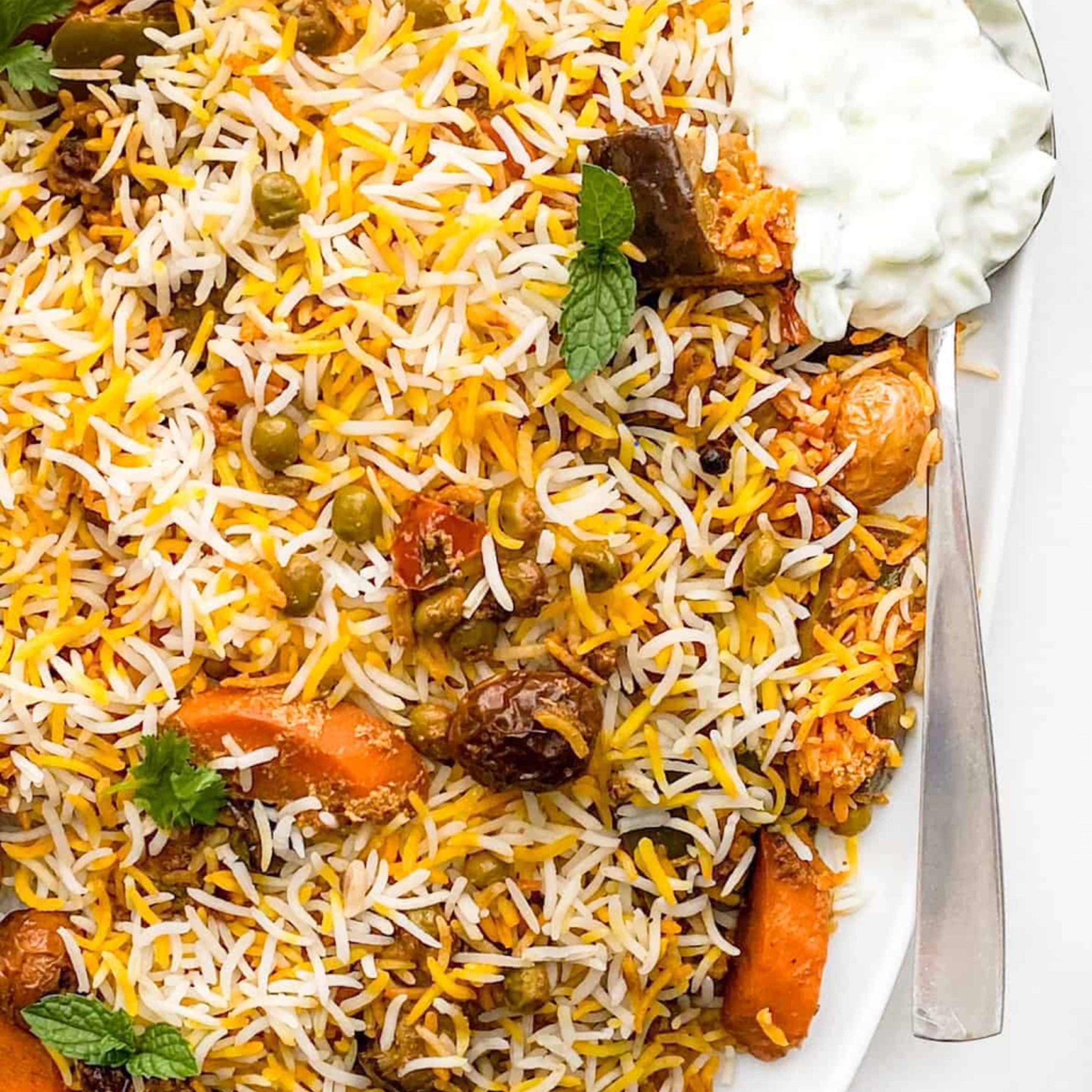 Veg Dum Biryani.