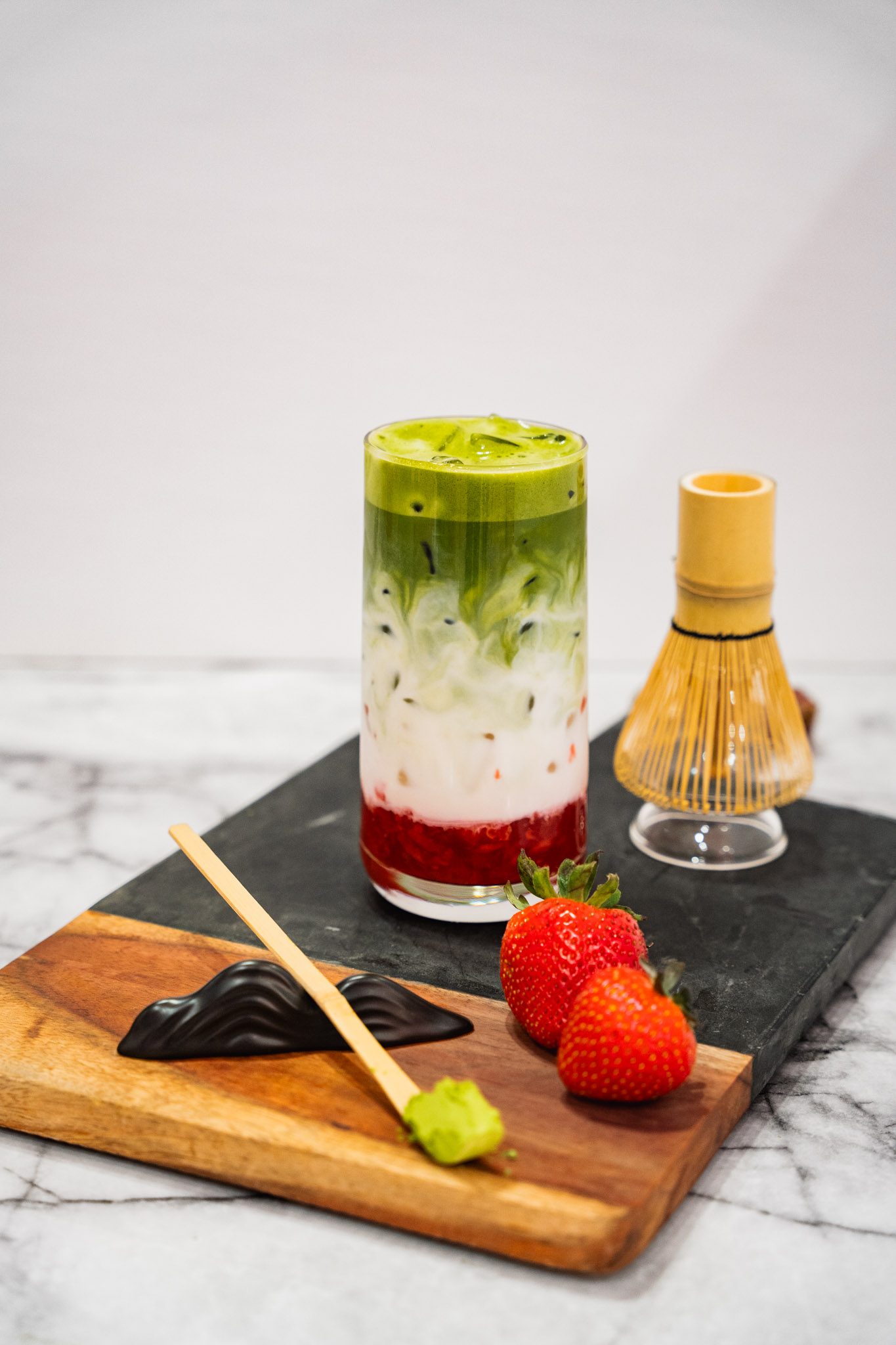 Strawberry Matcha Bliss.