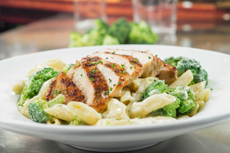 CHICKEN & BROCCOLI  PASTA.