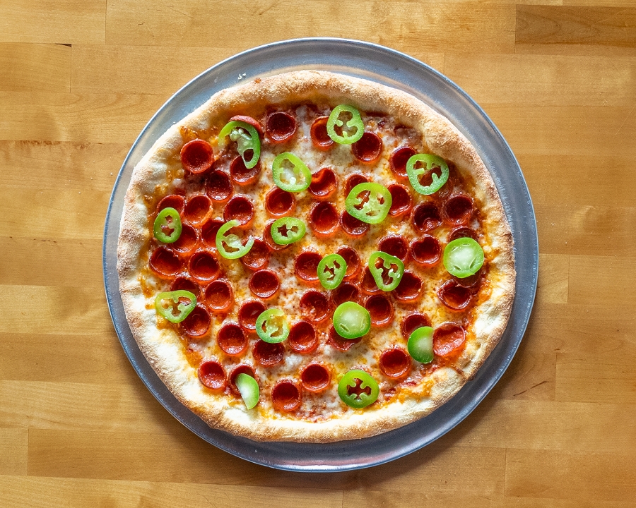 12" Spicy Old Fashioned Pizza.