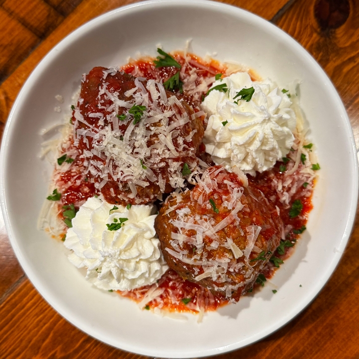 Jumbo Meatballs & Ricotta.