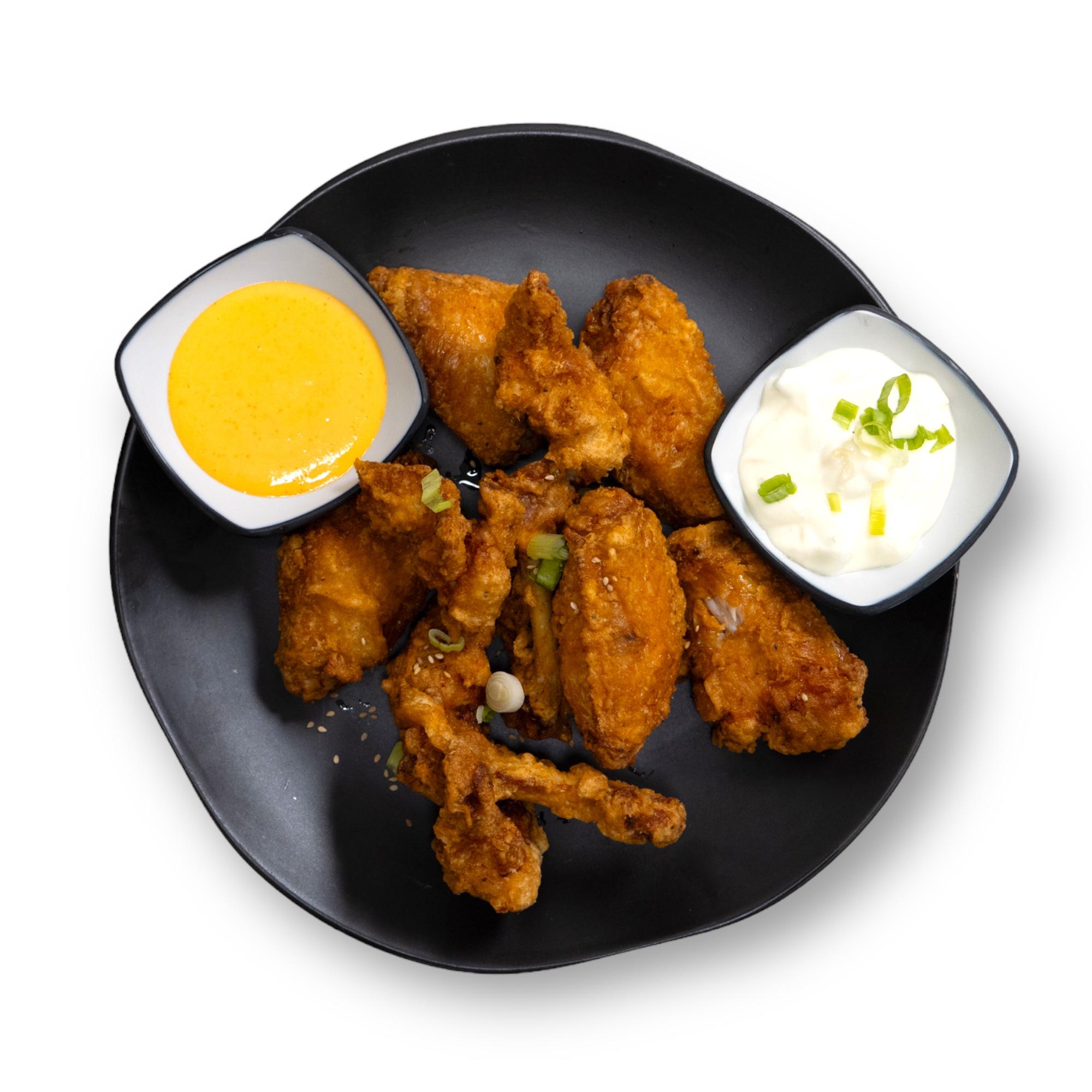 Korean Fried Wings w/ Mayo.