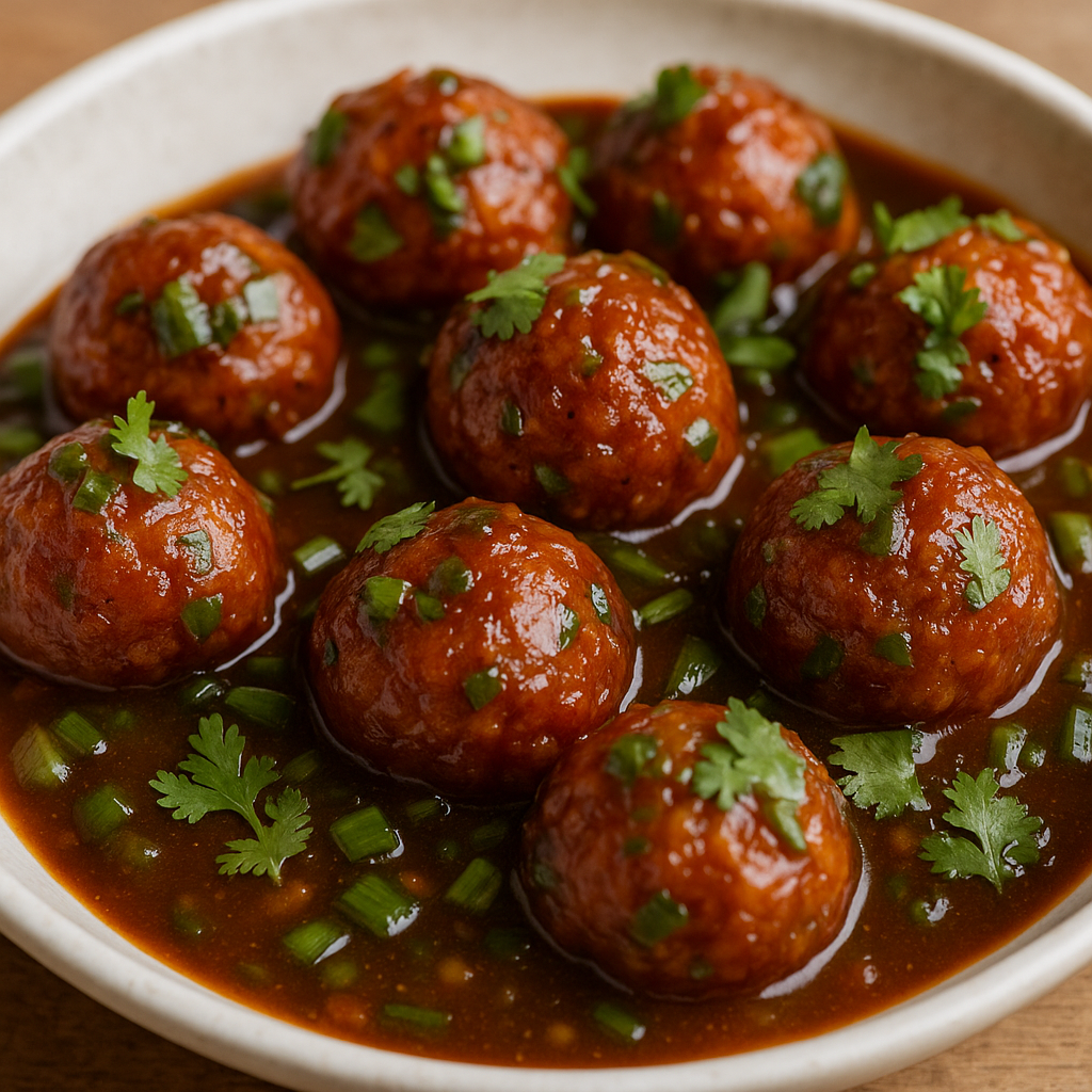 Veg Manchurian.