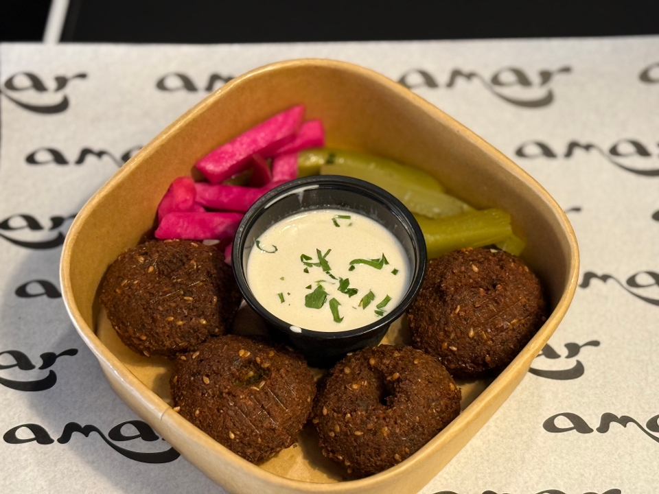 Falafel (4 Pieces and Tahini Sauce).