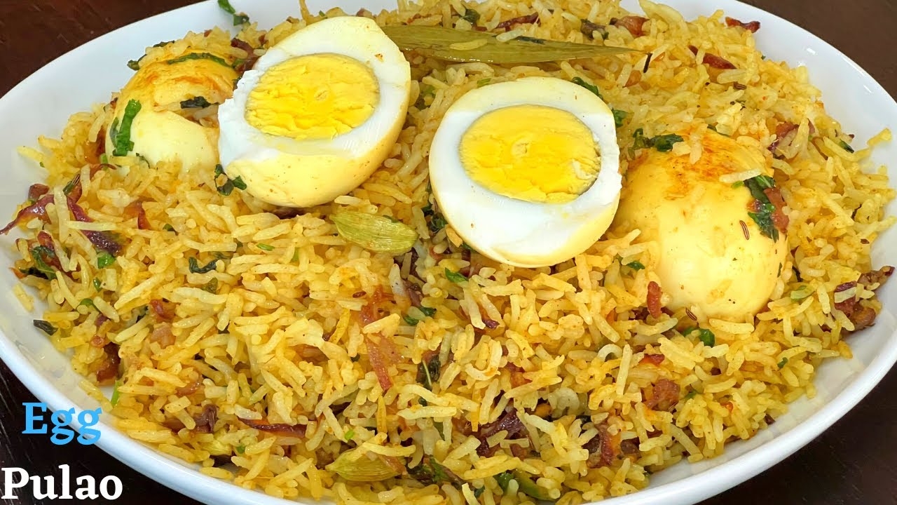 Rajugari Pulav with Egg (For Egg Lover's).