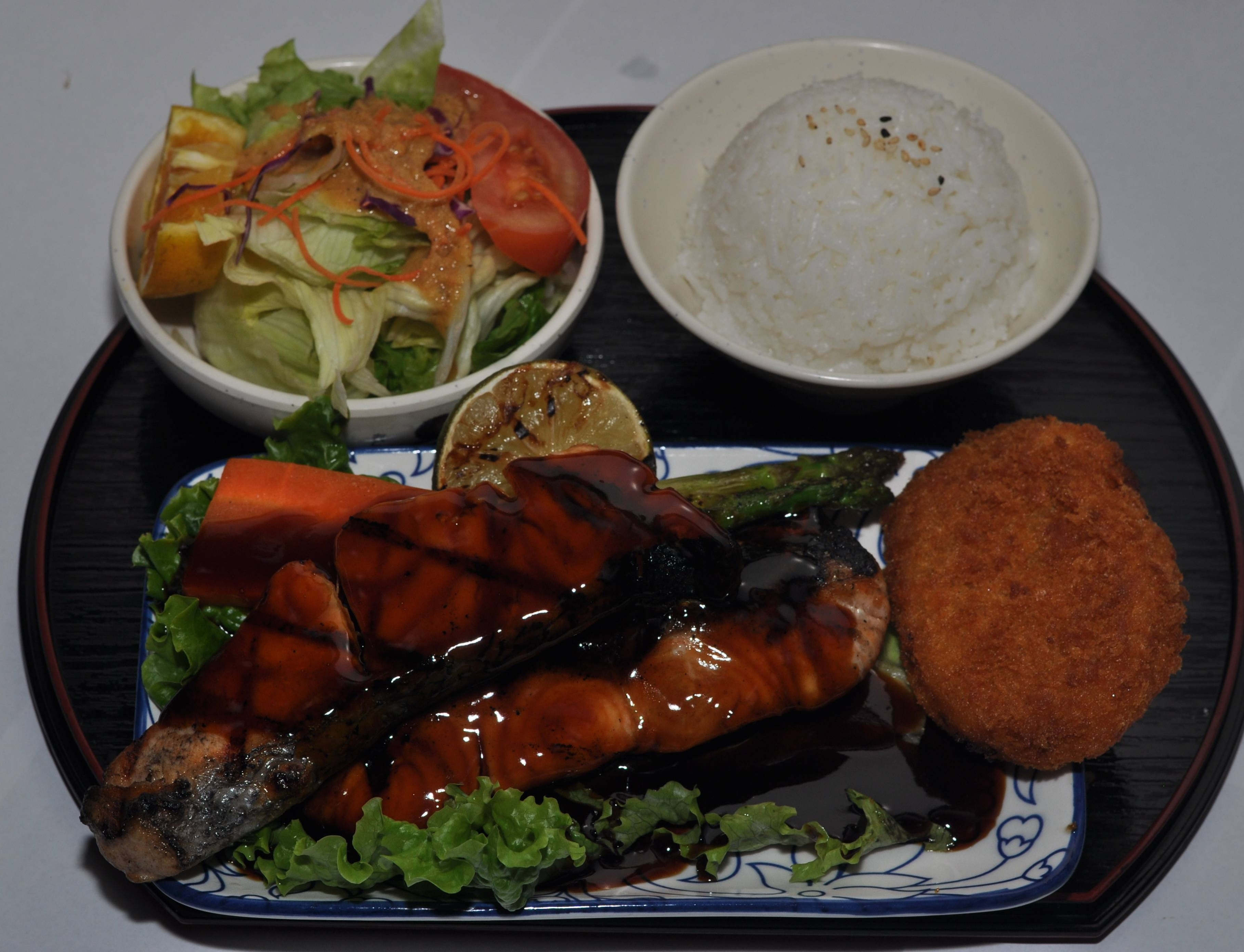 Salmon Teriyaki.