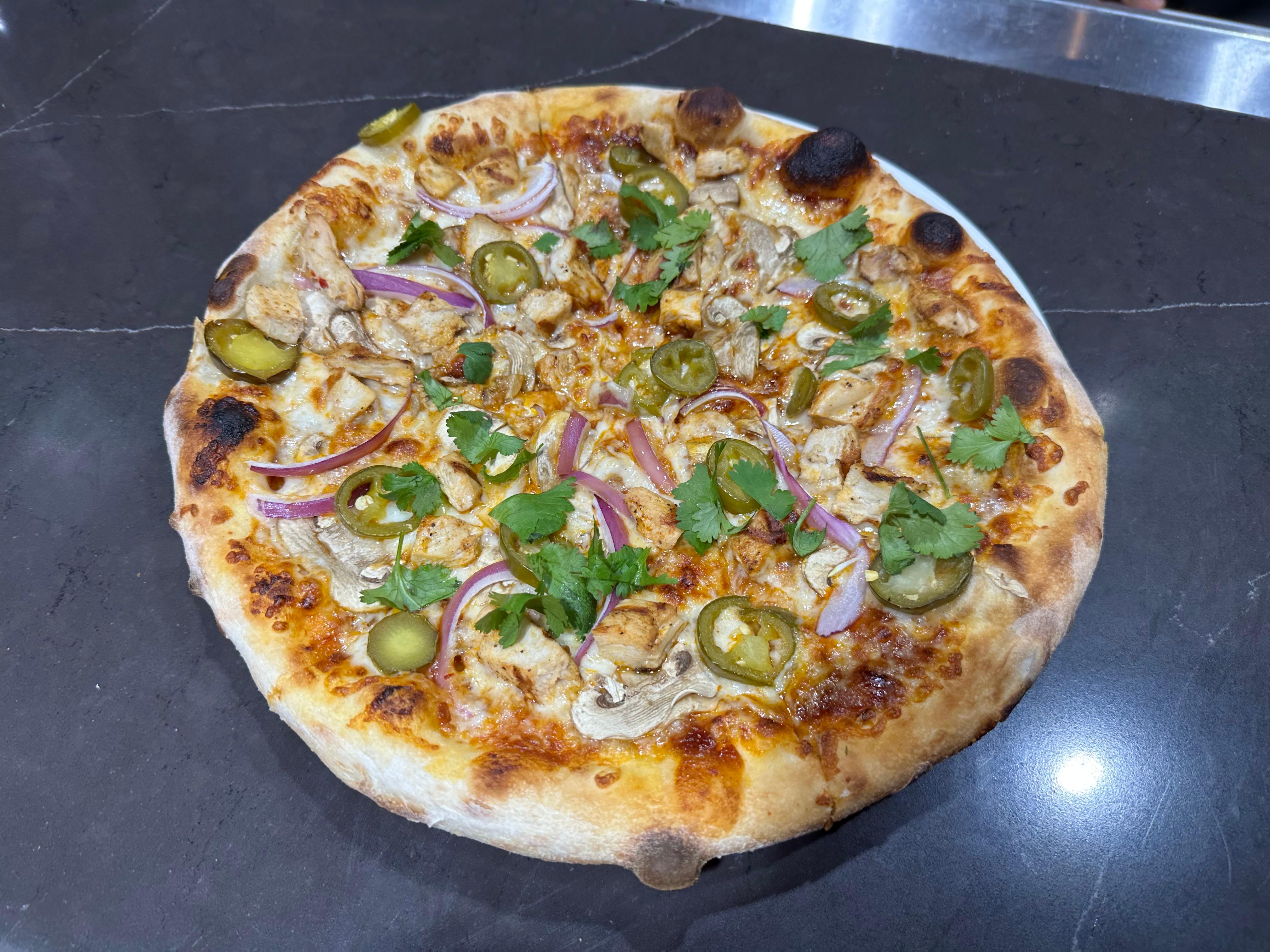 Texas Chicken BBQ Pizza.