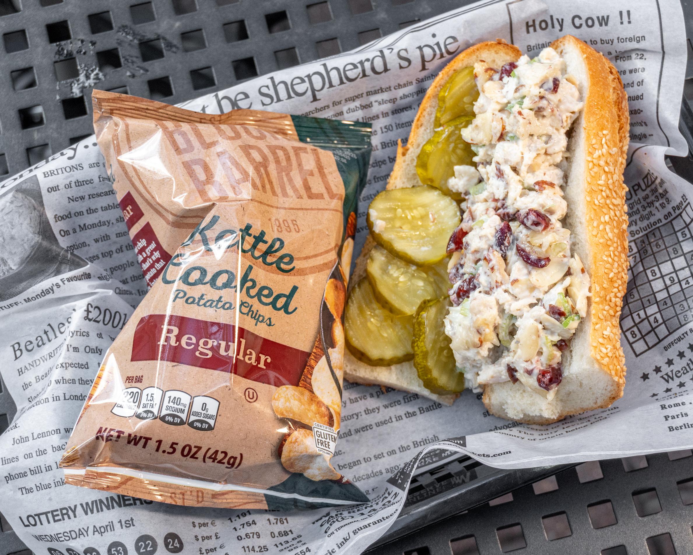Kevin's Chicken Salad Lunch.