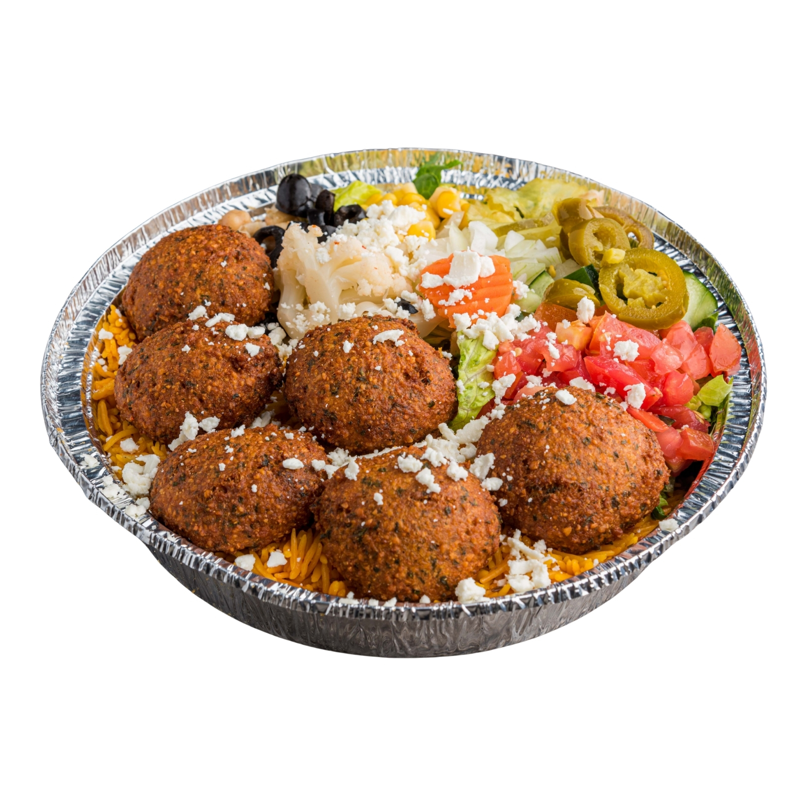 Falafel Rice Platter.